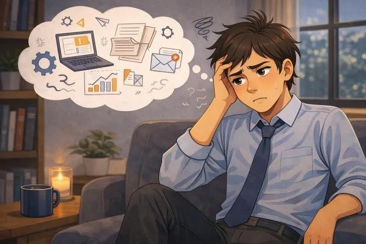 Trouble switching off thoughts